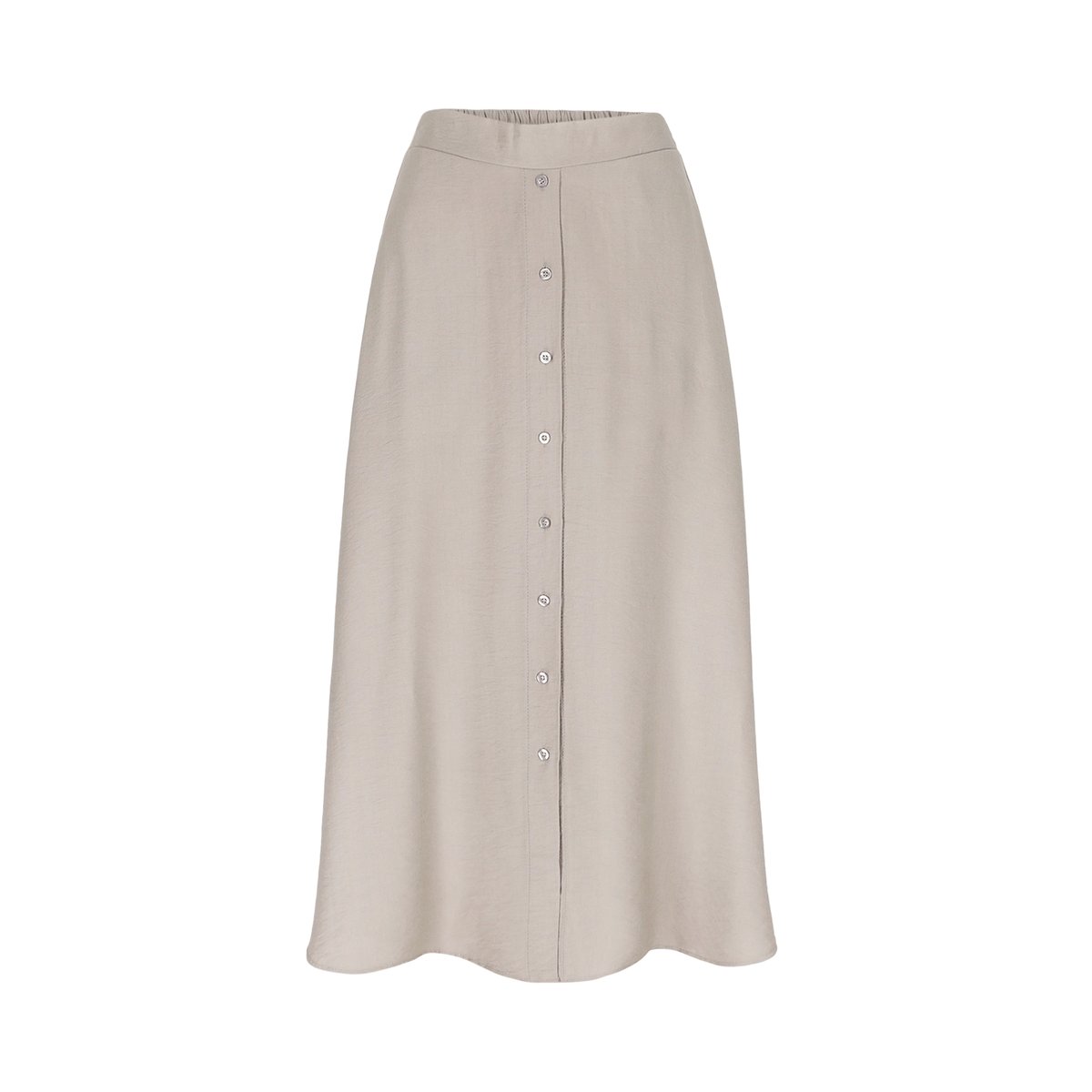 Jupe longue fluide taupe, LOLALIZA
