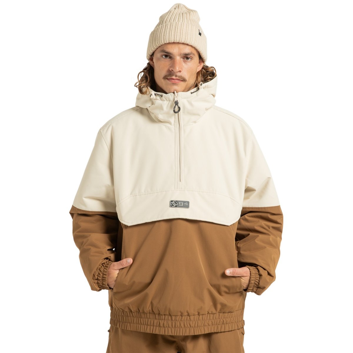 Anorak technique ski/snowboard NEXUS REVERSIBLE. beige oatmeal, DC SHOES