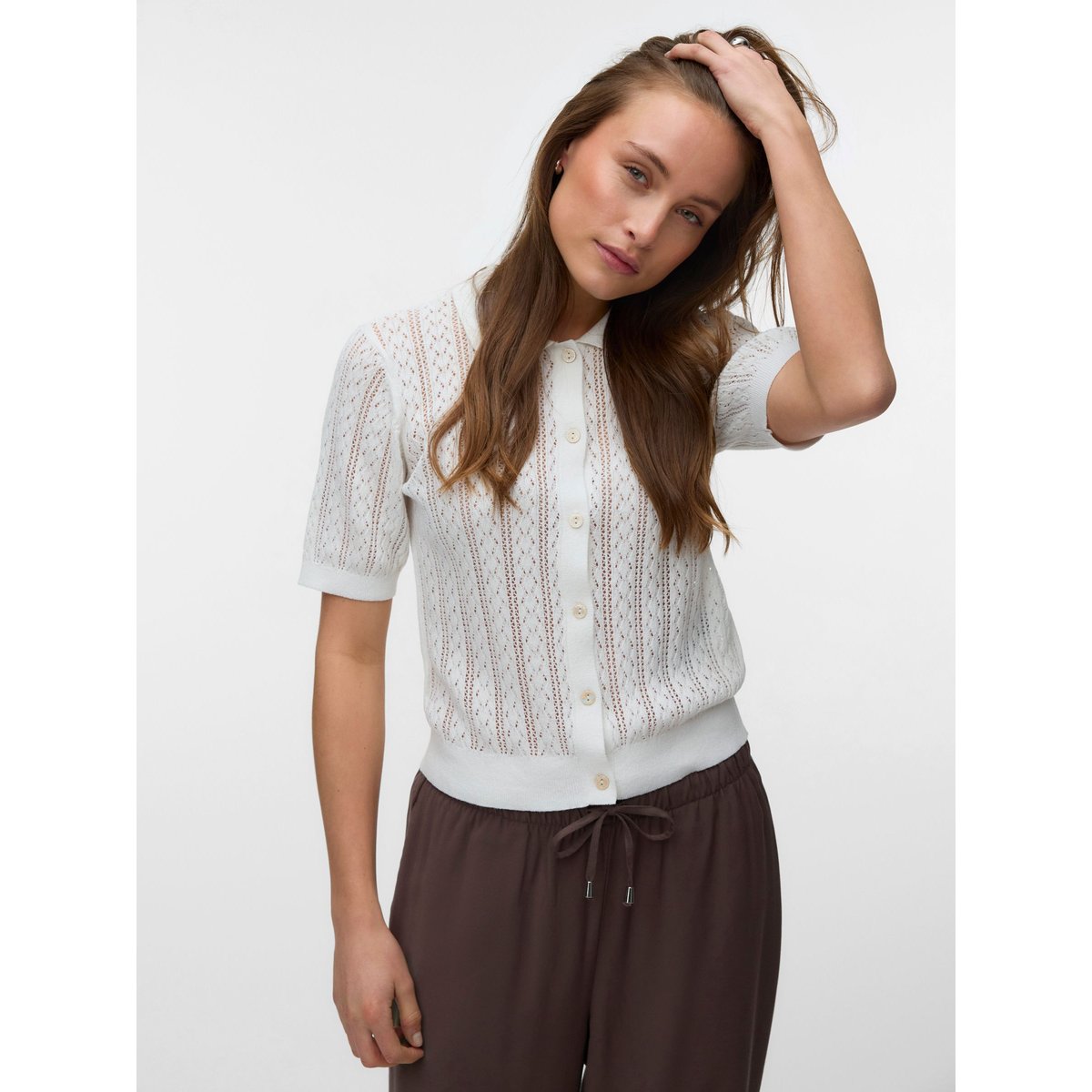 Pull En Maille snow white, VERO MODA