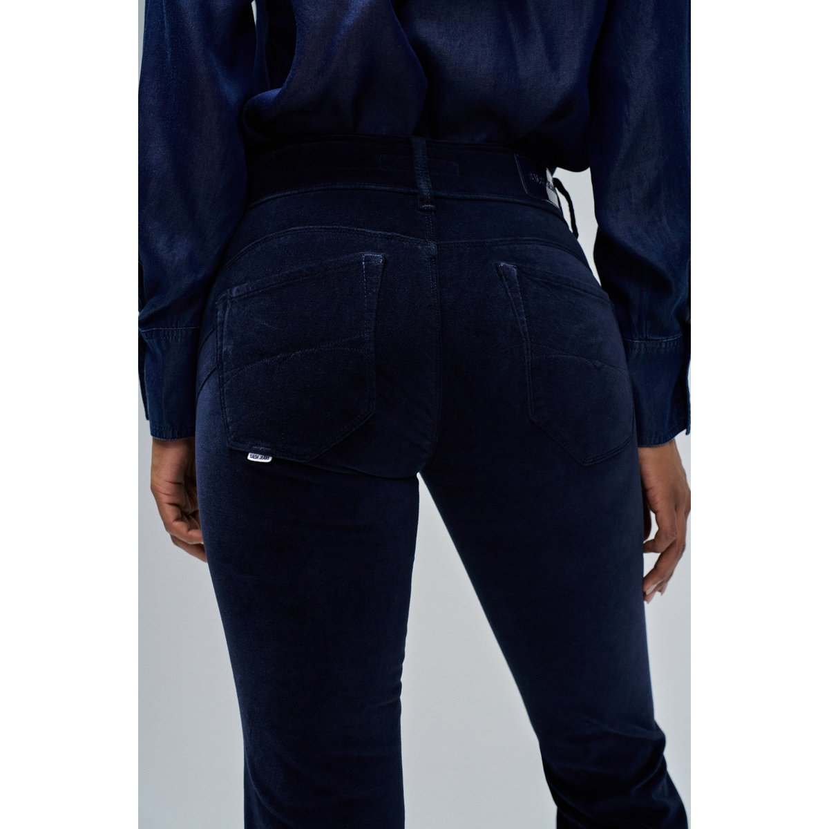 JEANS SECRET BOOTCUT IN VELVET bleu foncé, SALSA JEANS