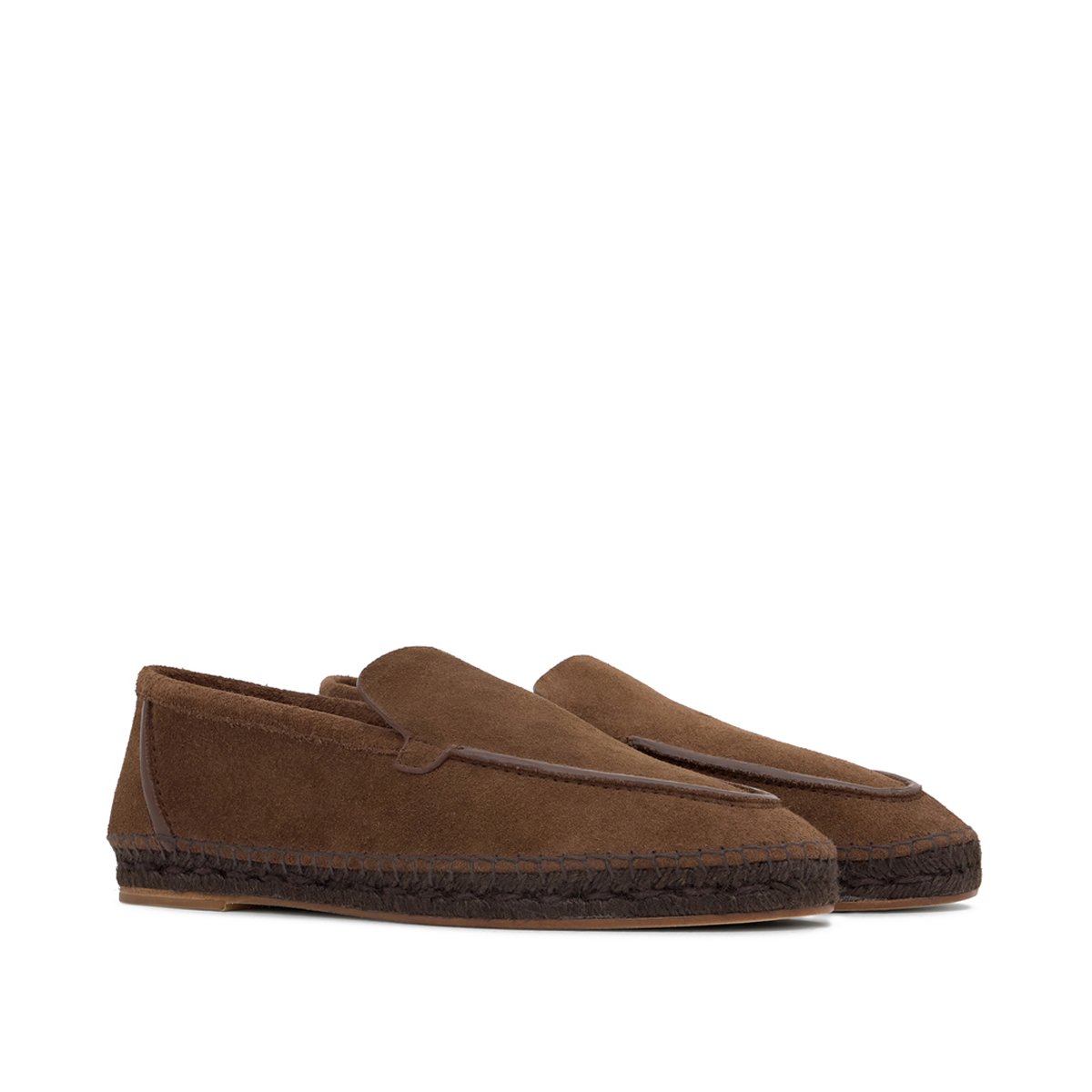 Espadrille mocassin en cuir NEALS PLATFORM choco, CASTANER