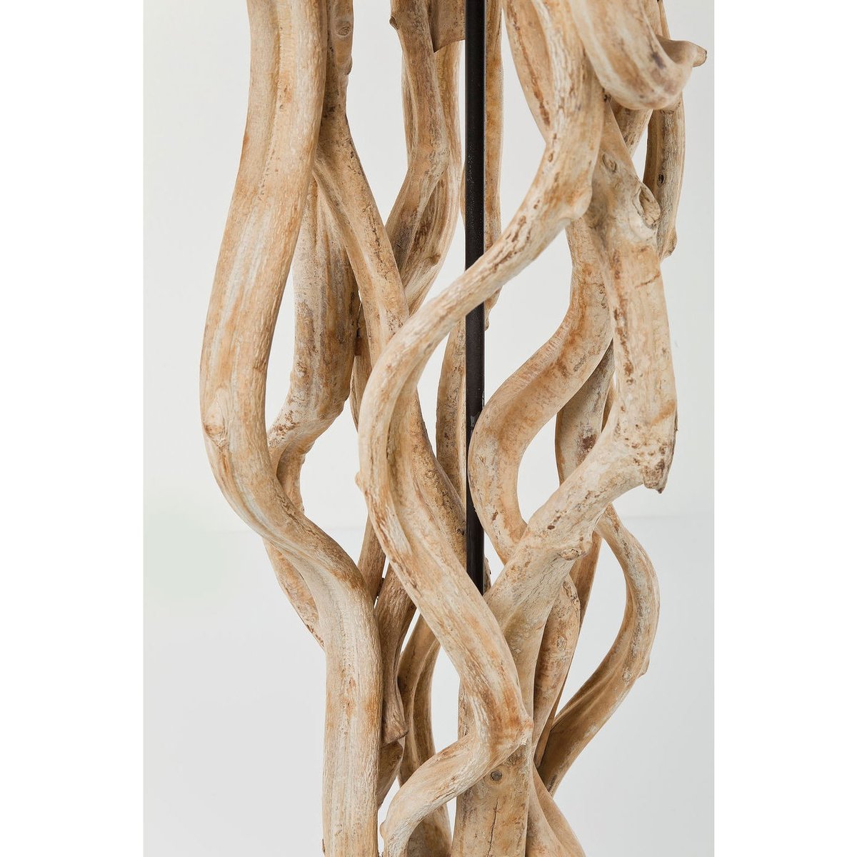 Lampadaire en acacia et coton, SCULTRA bois, KARE DESIGN
