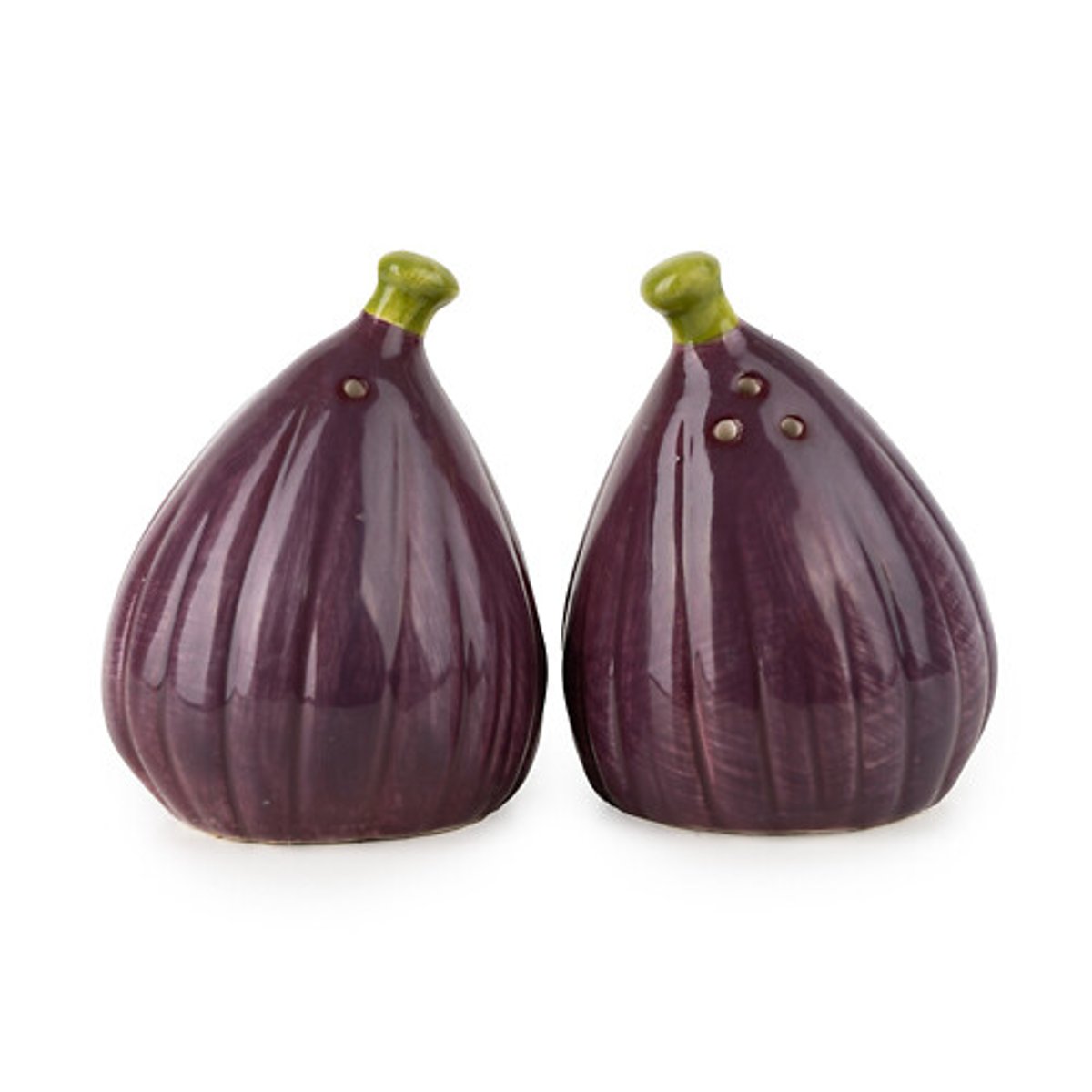 Set of 2 'Figs' Salt & Pepper Pots purple, SO'HOME
