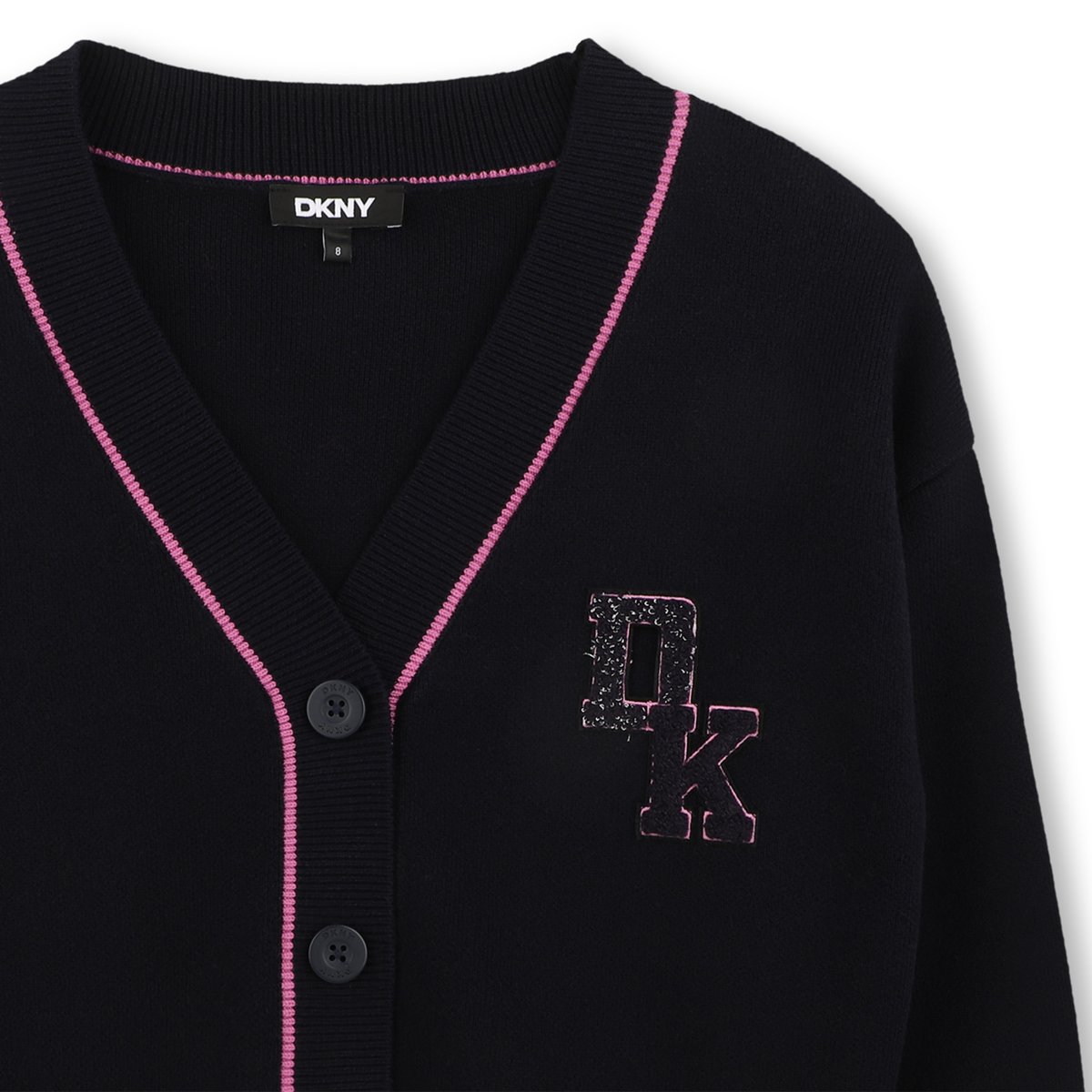 Cardigan en tricot bleu mistral, DKNY