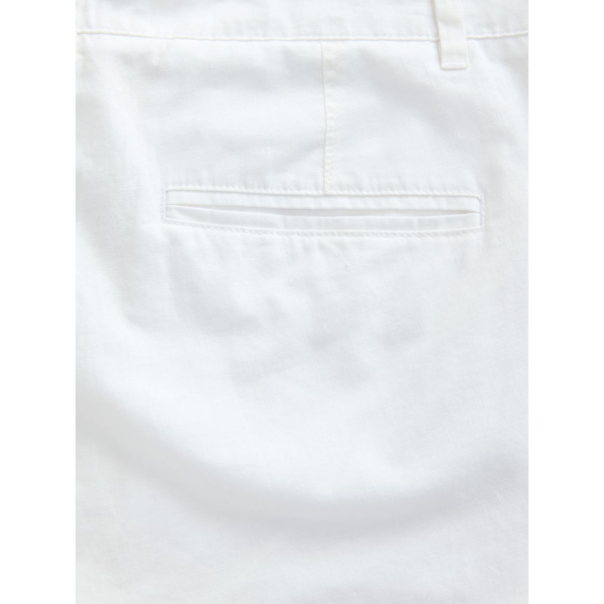 Pantalon en mélange de lin blanc, NEXT