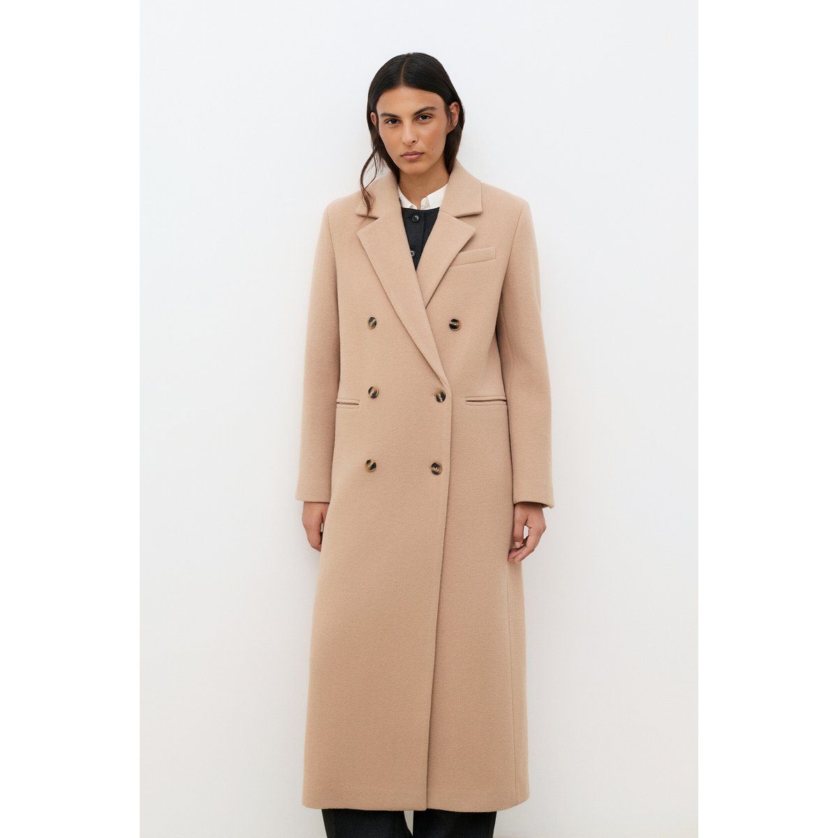 Manteau long droit GIACOMO camel, CAROLL
