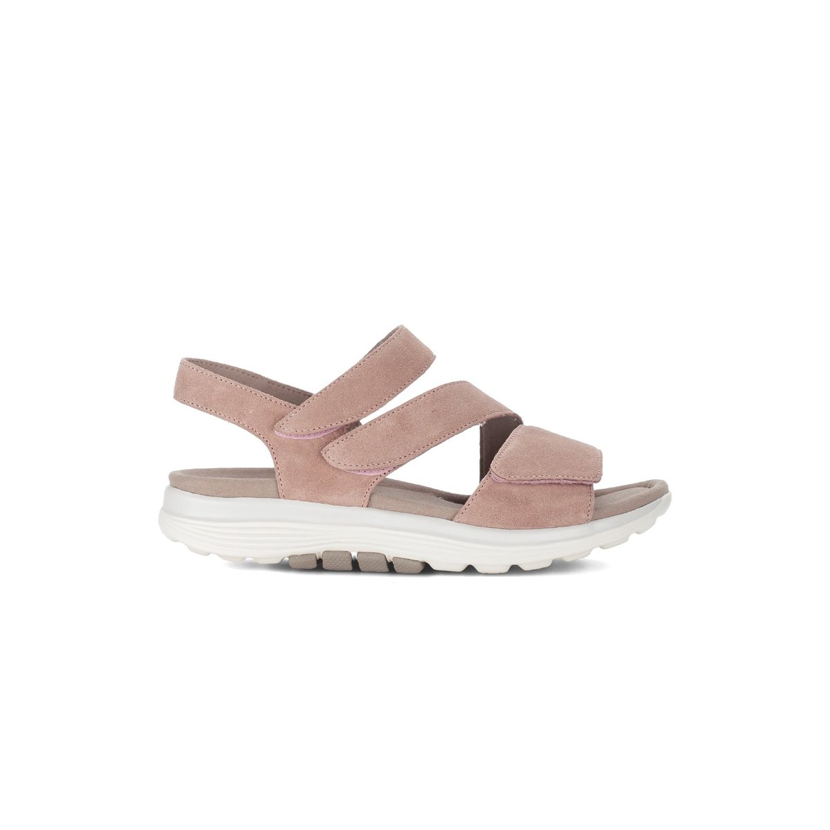 Sandales en cuir à talon compensé rose, GABOR