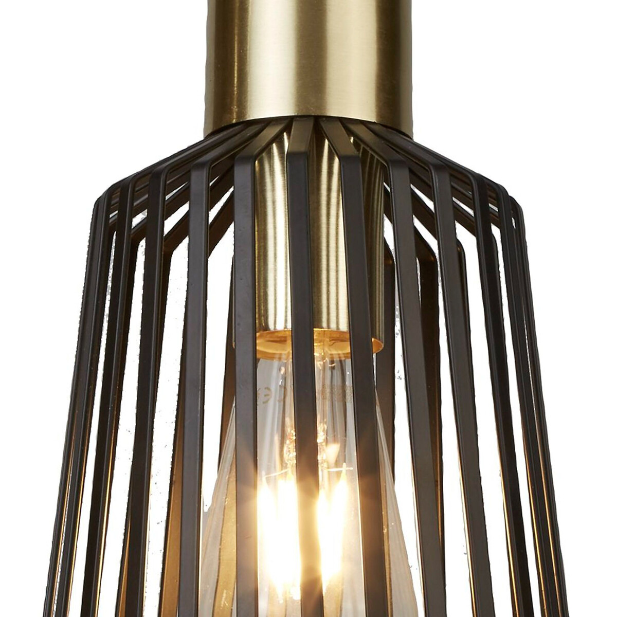 Fargo Small Caged Pendant Light black, SO'HOME