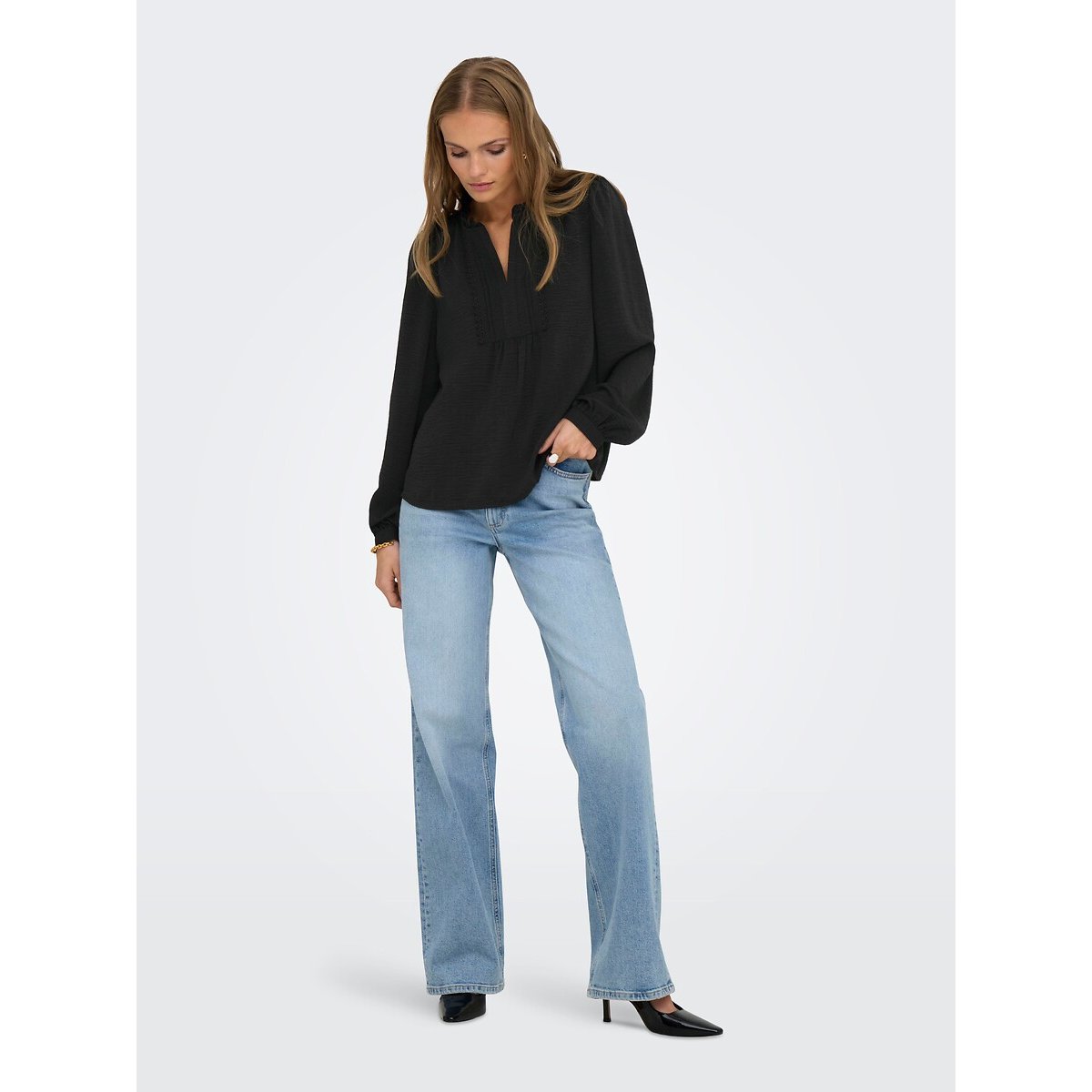 Camicia, maniche lunghe nero , JDY