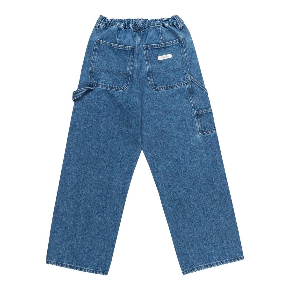 Pantalon workwear en denim CARPENTER bleu mid used, ELEMENT