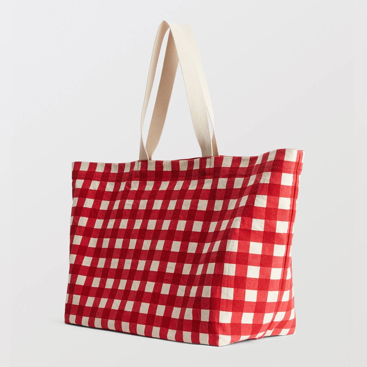 Tote bag imprimé en coton BIO GOTS ecru, MONOPRIX