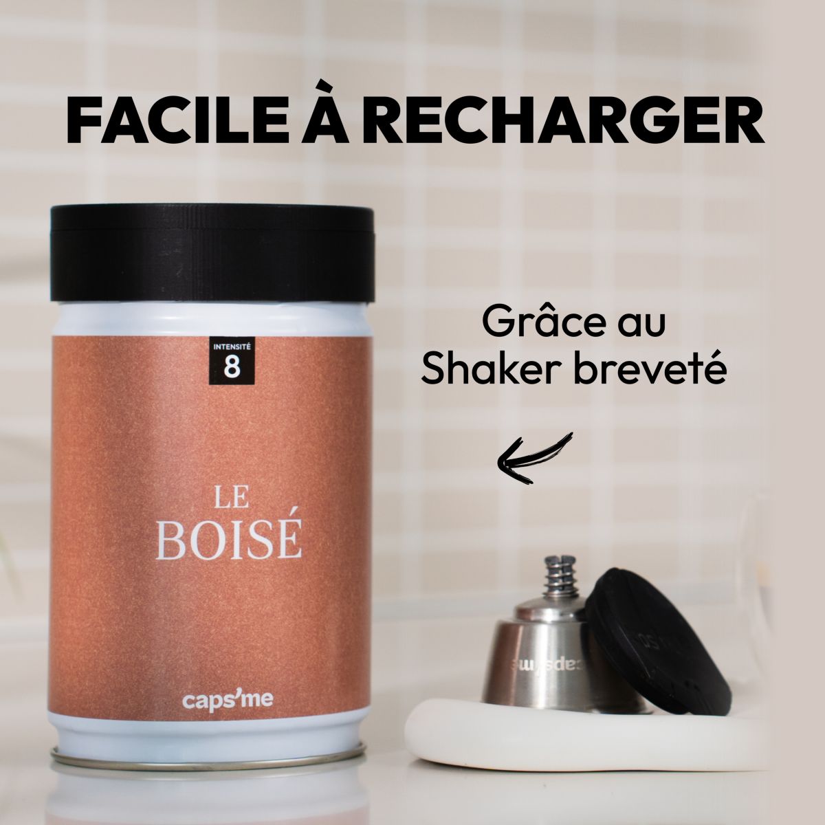 Capsule réutilisable Nescafé Dolce Gusto Espresso couleur unique, CAPS ME