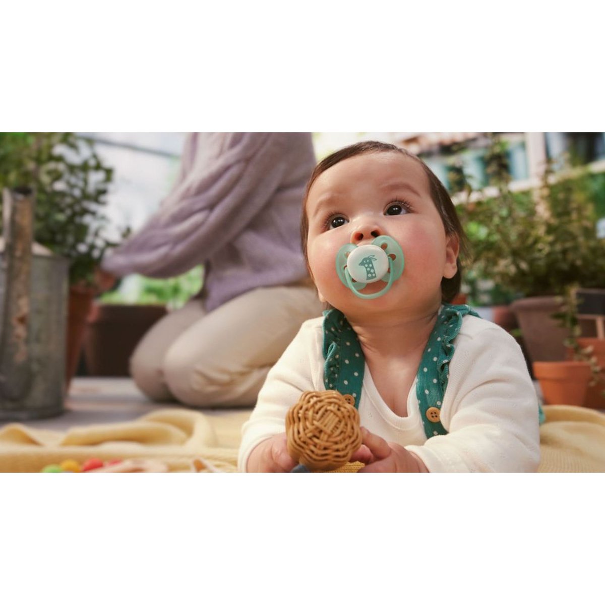 Lot de 2 sucettes Ultra Soft 6-18 mois vert, PHILIPS AVENT