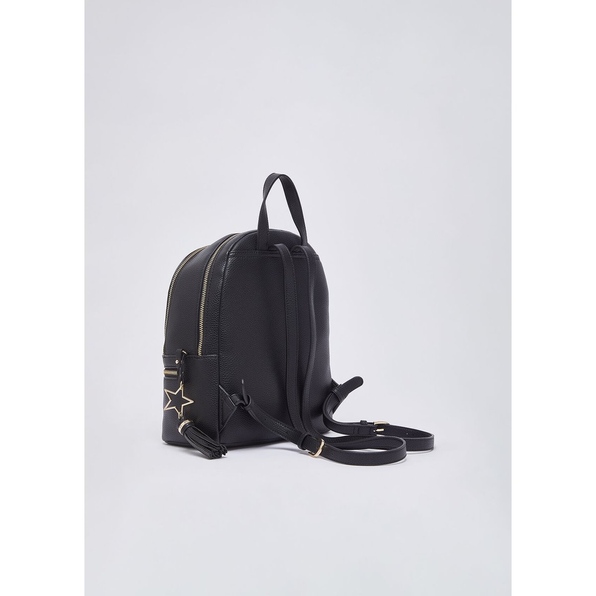 Sac à dos avec charm noir, LIU JO