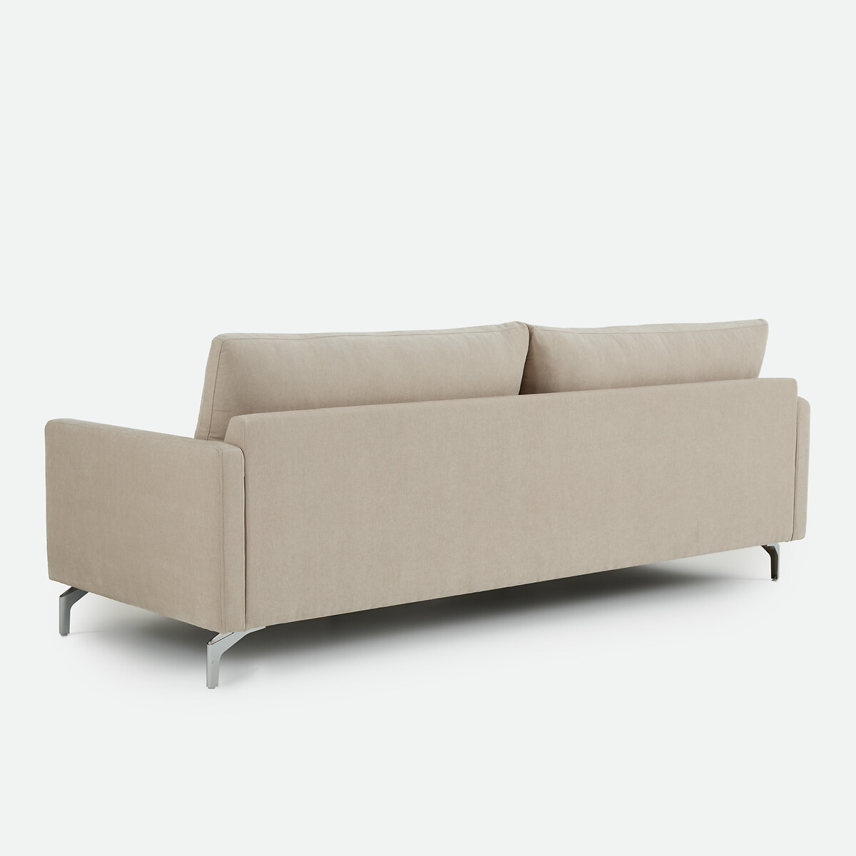 Canapé droit 2, 3 ou 4 places, en polyester chiné, LADY beige, LA REDOUTE INTERIEURS