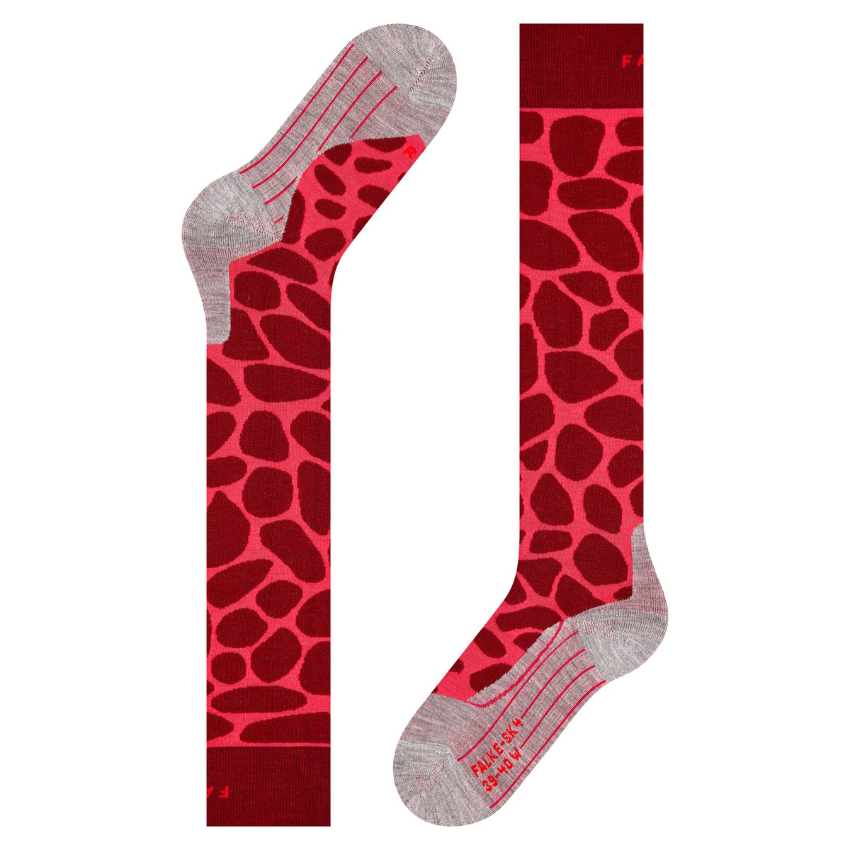Mi-bas SK4 Giraffe bordeaux, FALKE