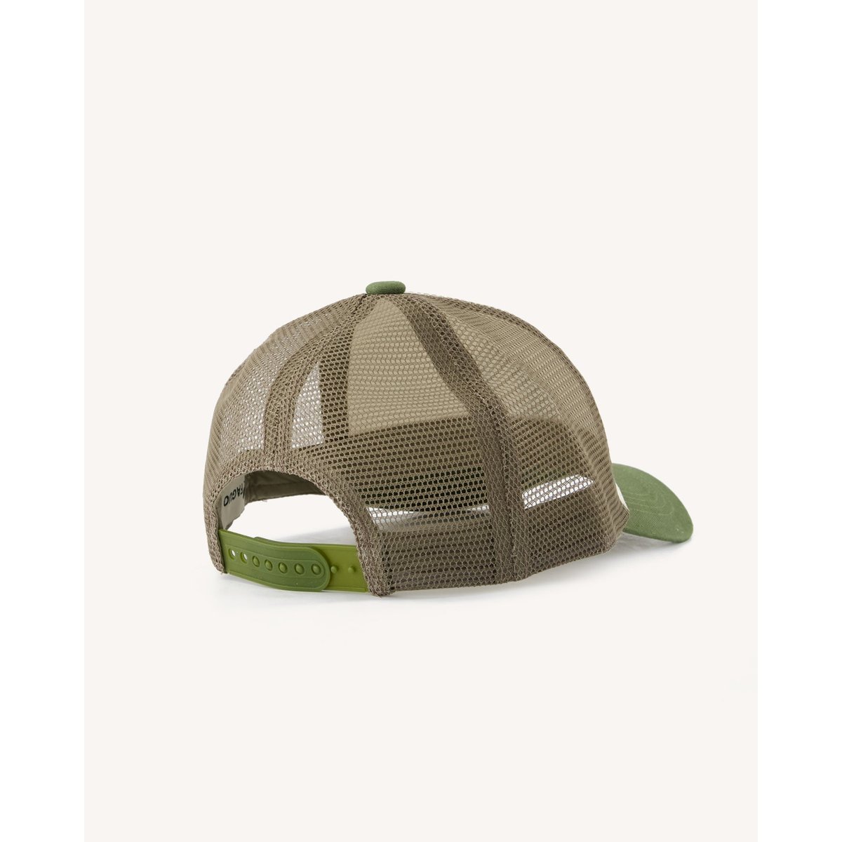 Casquette en toile kaki et écru, FAGUO