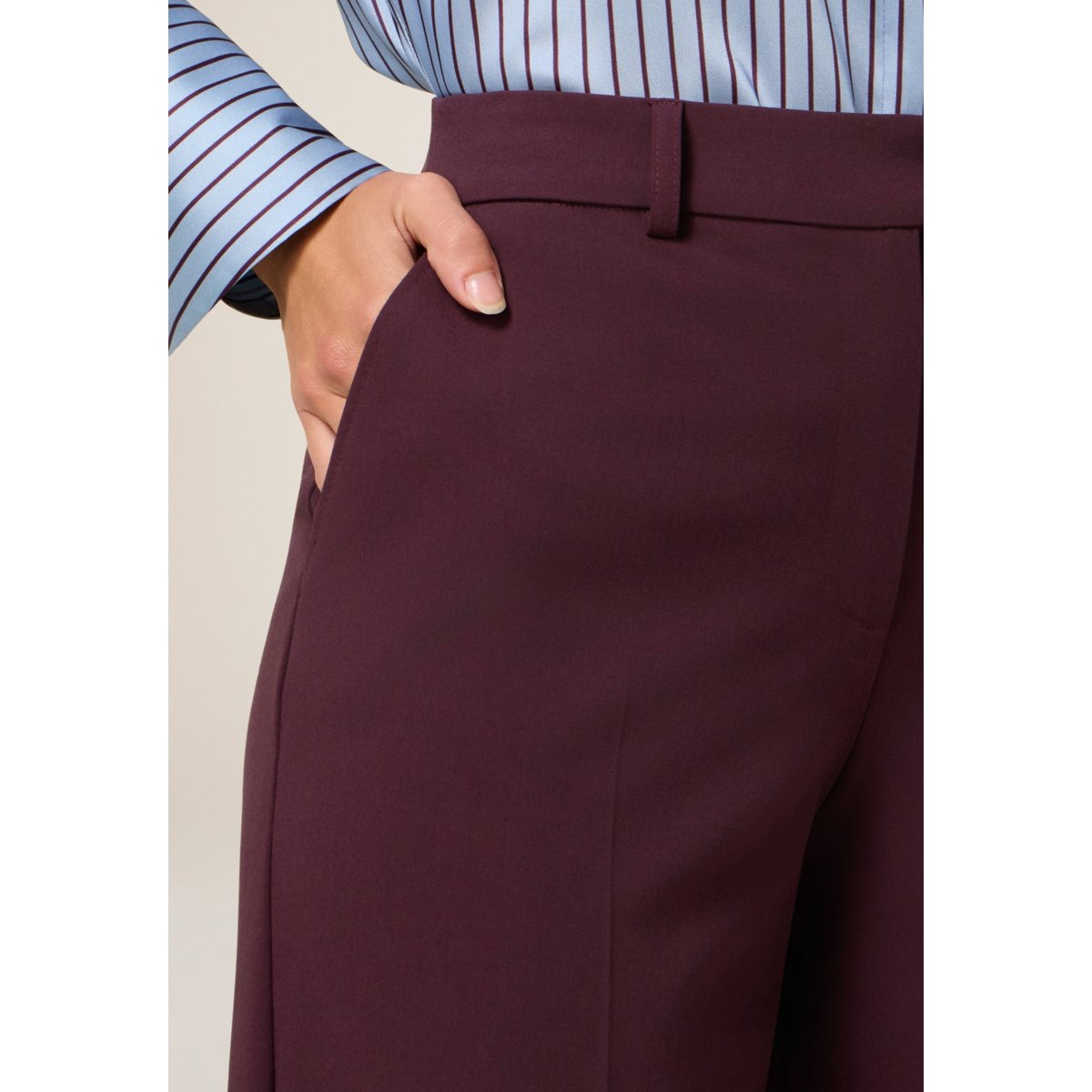 Pantalon palazzo burgundy, OLTRE