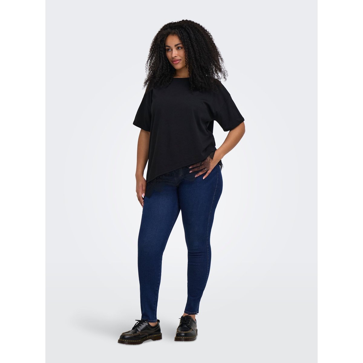 Jean Skinny dark blue denim, ONLY CARMAKOMA