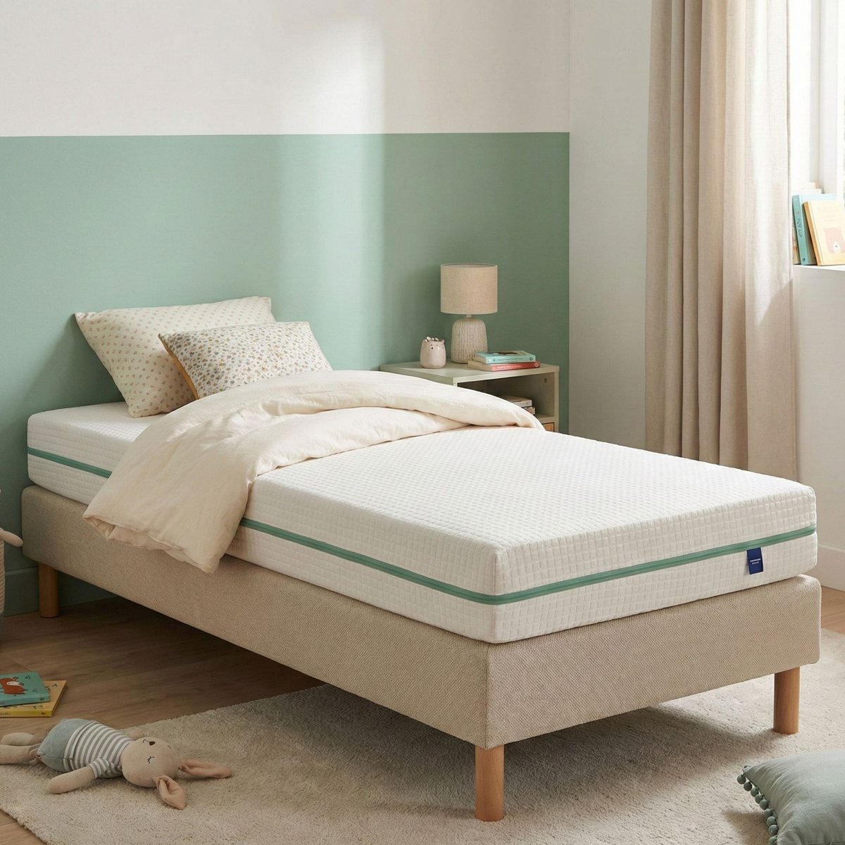 Matelas naturel latex naturel Aube 200 ecru, SOMEO