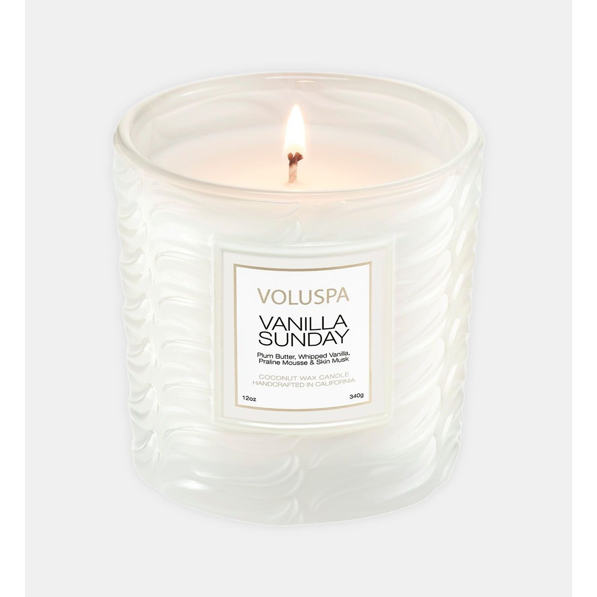 Vanilla sunday - bougie parfumée - modèle classique caramel, VOLUSPA