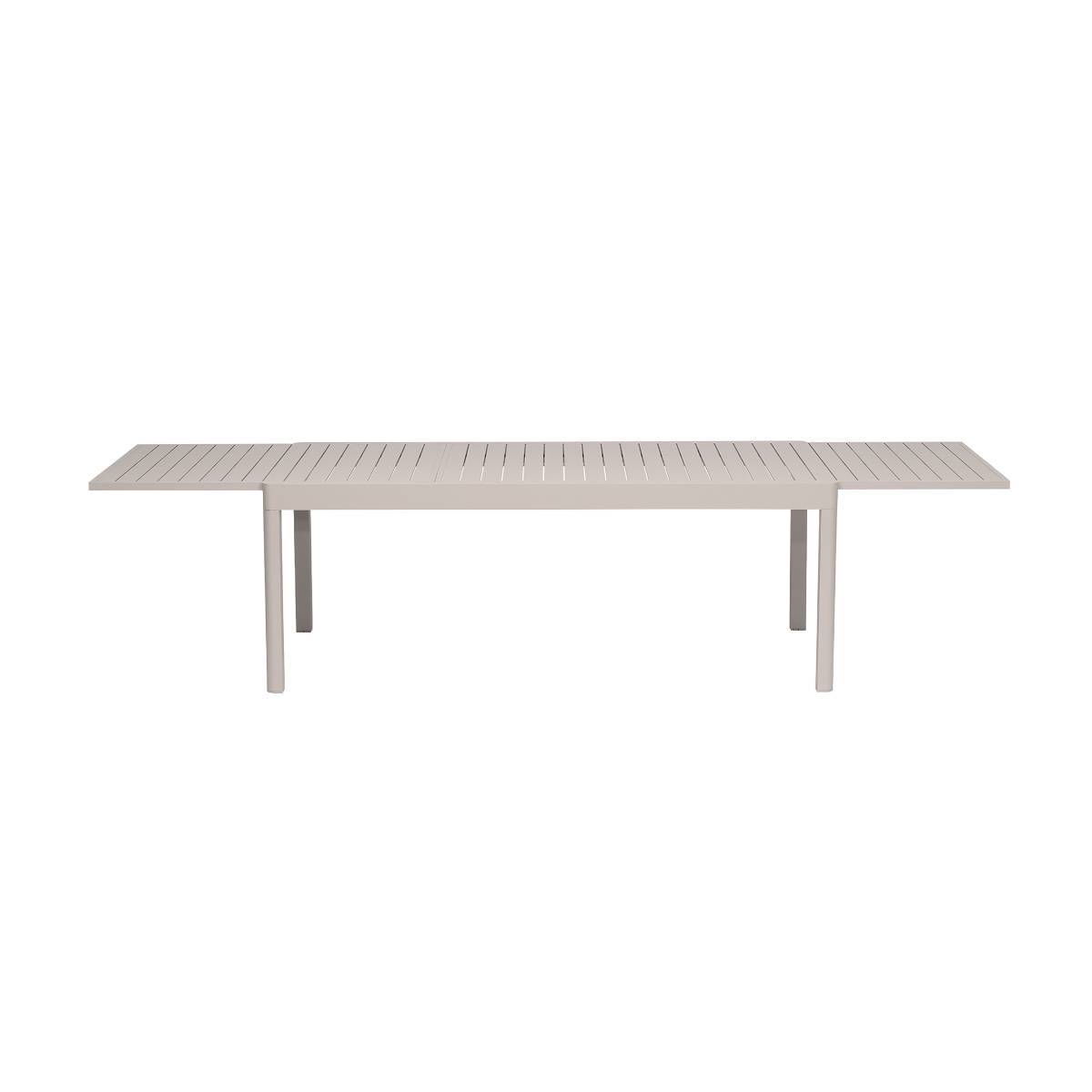 Table de jardin en aluminium KAÏA marron, MADE IN MEUBLES
