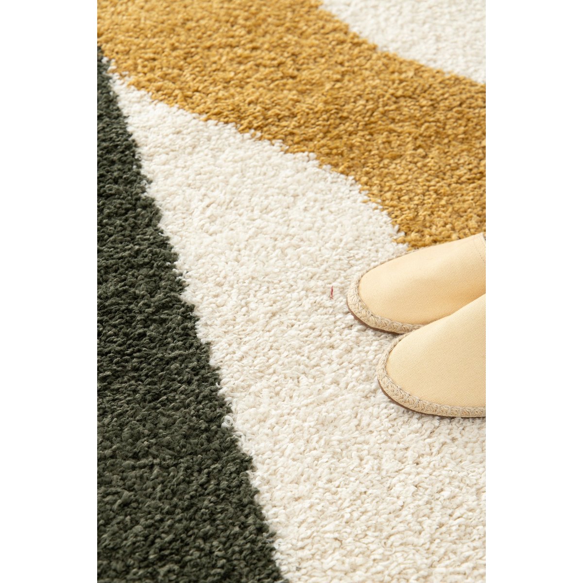 Tapis épais à franges COLORADO palette colorée, AFK LIVING