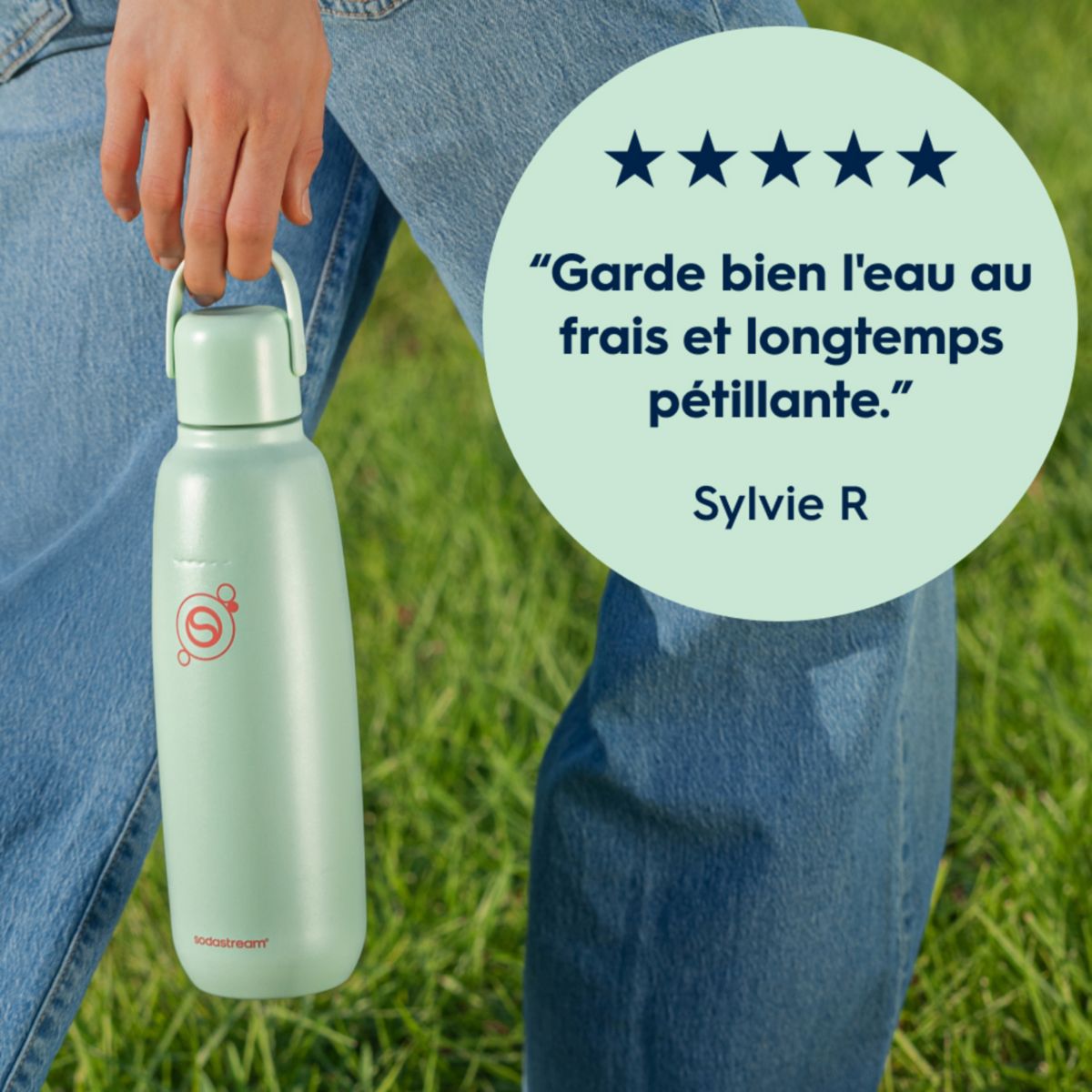 Bouteille isotherme Fizz & Go Cool menthe 0.9L couleur unique, SODASTREAM