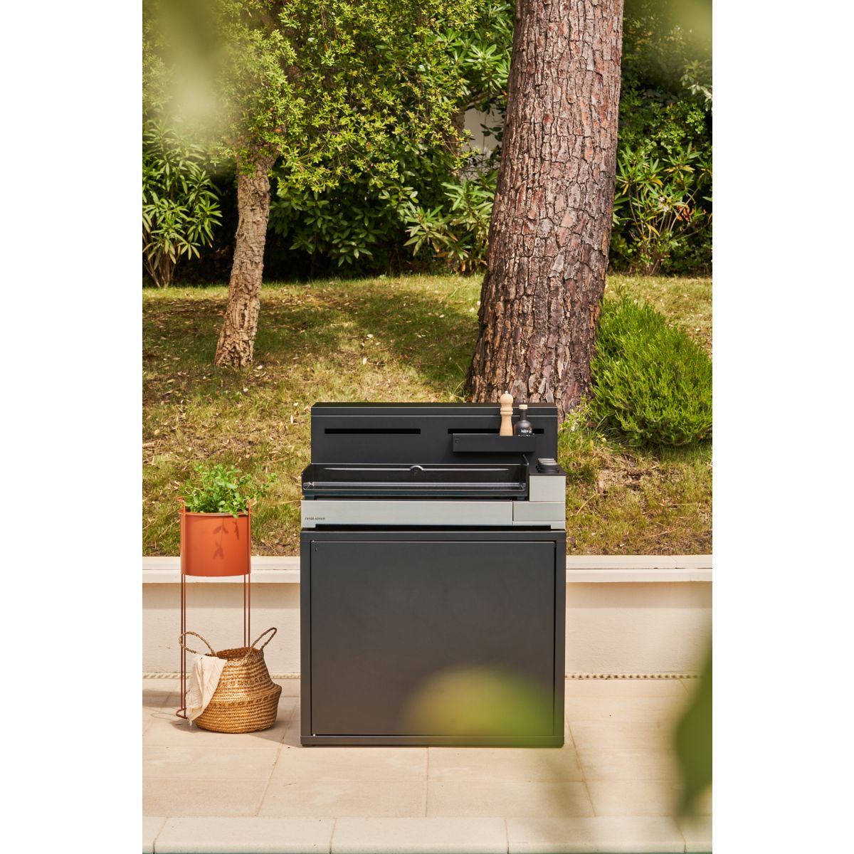 Plancha gaz Premium 75 Inox 3 brûleurs à poser 75.5x41 cm gris, FORGE ADOUR