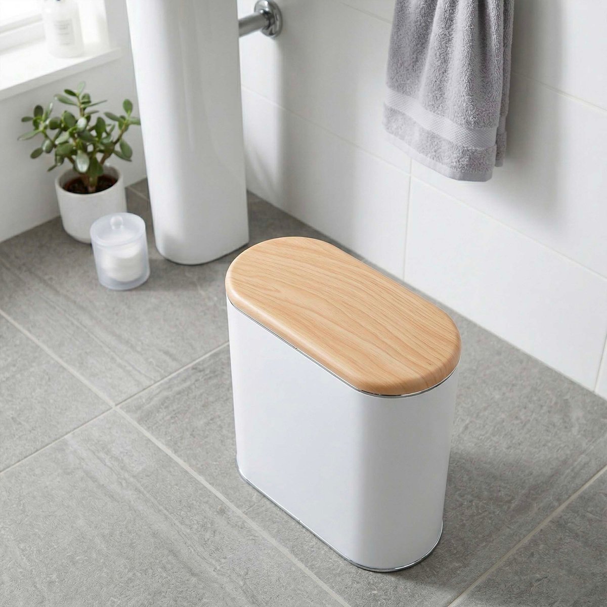 Poubelle de salle de bain push ALDO bois, KITCHEN MOVE
