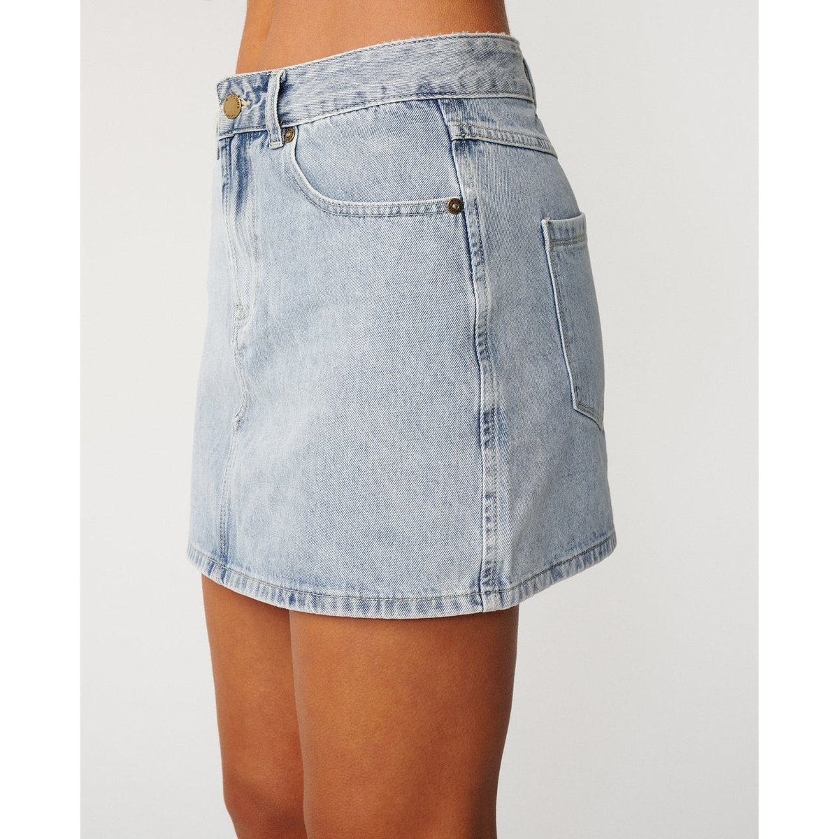 Mini-jupe en jean Tabby 2.0 bleu vintage, RIP CURL
