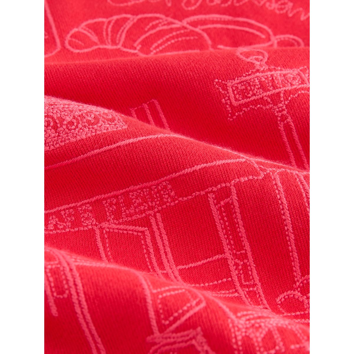Sweat brodé rouge, NEXT
