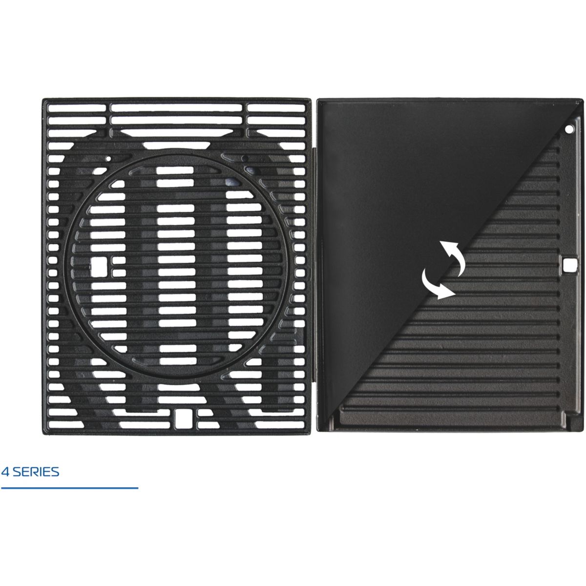 Barbecue gaz Premium 4W noir 4 brûleurs sur chariot, 72x46 cm noir, CAMPINGAZ