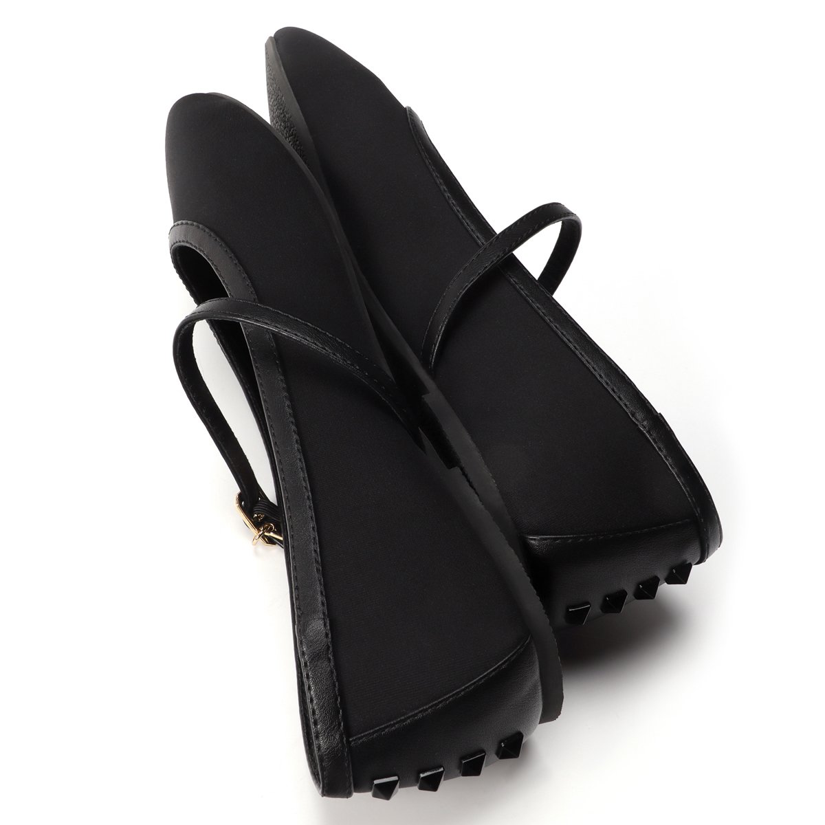 Ballerines Mary Jane plates à brides noir, LOLA CASADEMUNT
