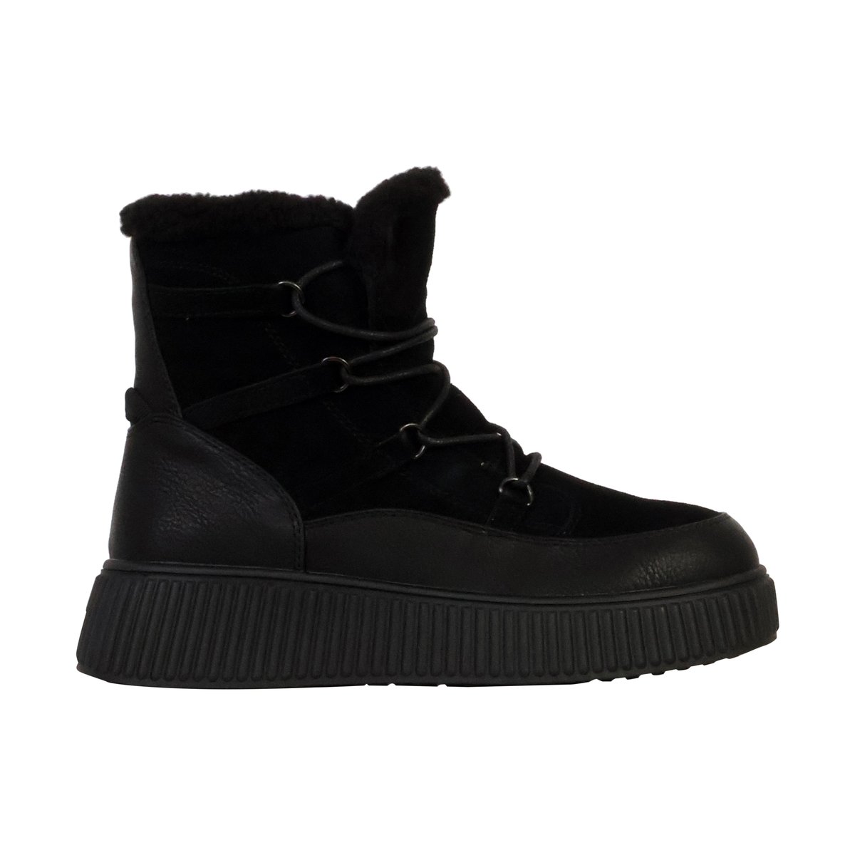Bottines Cuir Alénoa noir, THE DIVINE FACTORY