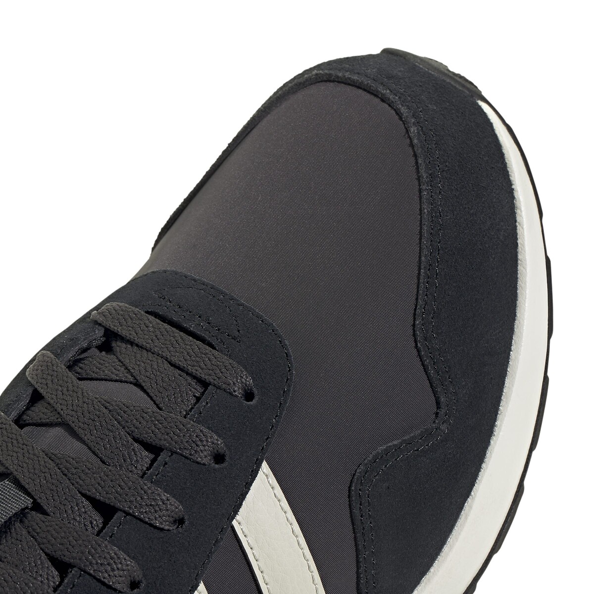 Sneaker aus Leder RUN 60s 4.0 schwarz/grau/weiss, ADIDAS SPORTSWEAR
