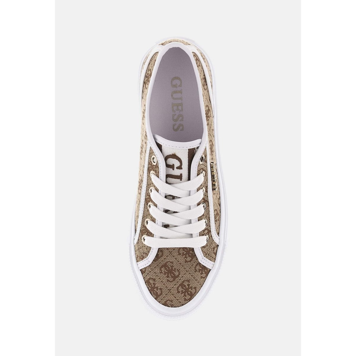 Sneaker Jelexa Logo 4G beige, GUESS
