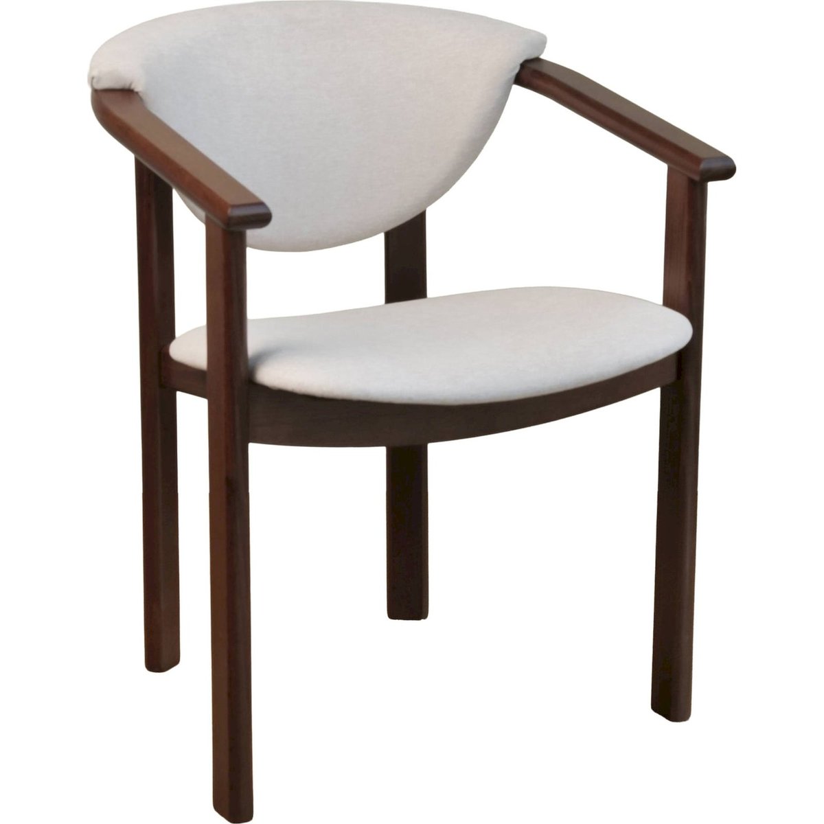 Chaise de repas bois avec accoudoirs FLOWISS blanc, RECOLLECTION