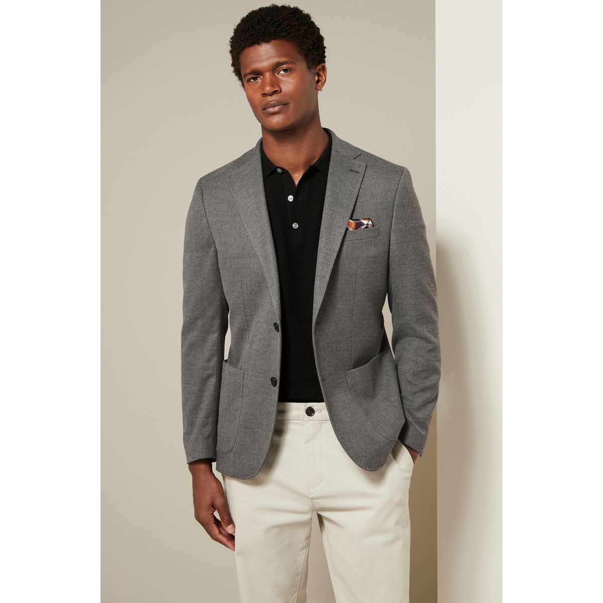 Blazer habillé texturé gris, NEXT