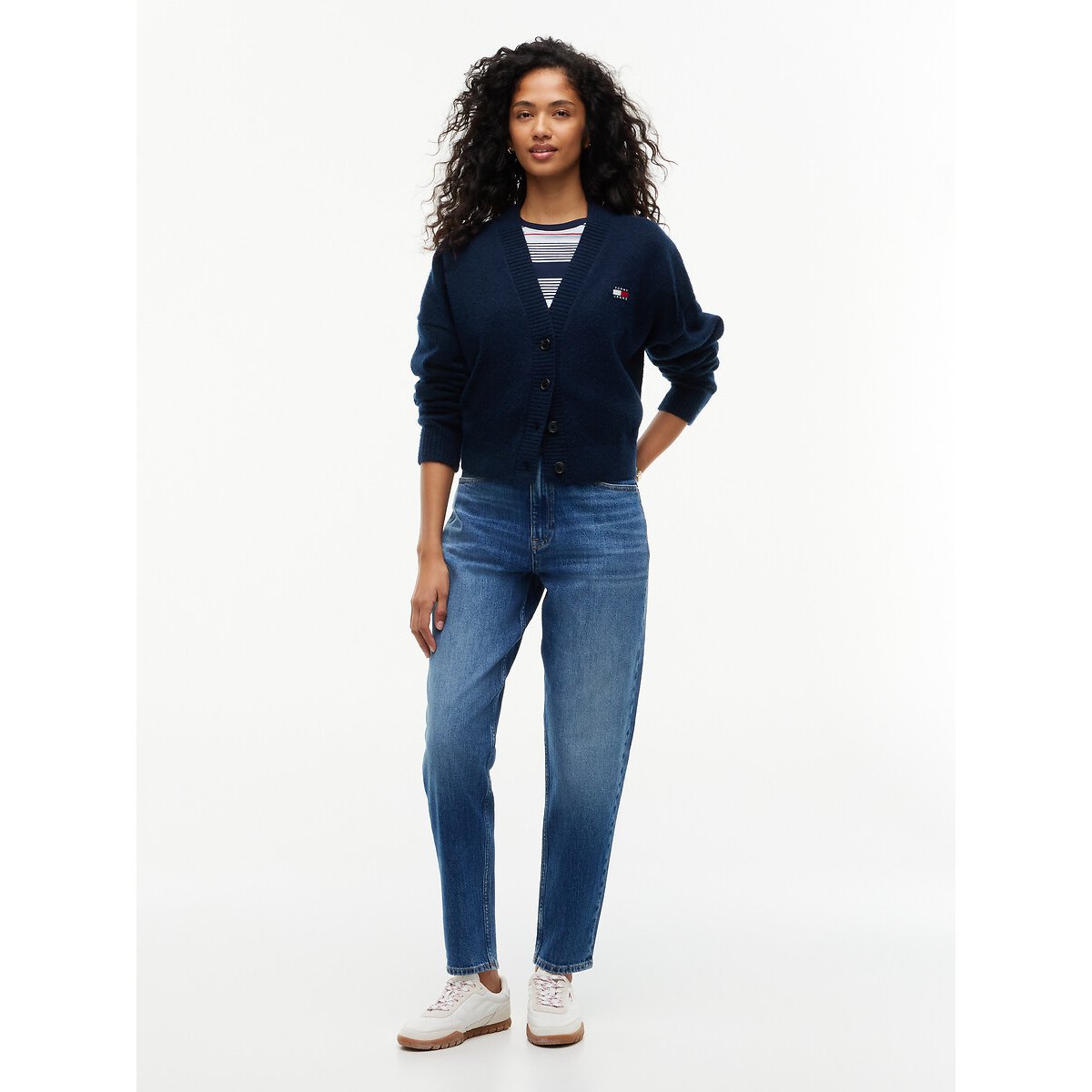 Jean mom taille haute denim foncé, TOMMY JEANS