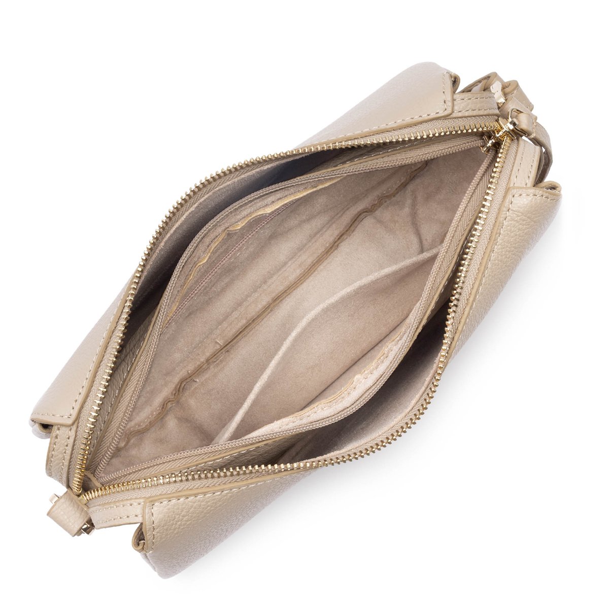 Petit sac besace DUNE beige foncé, LANCASTER