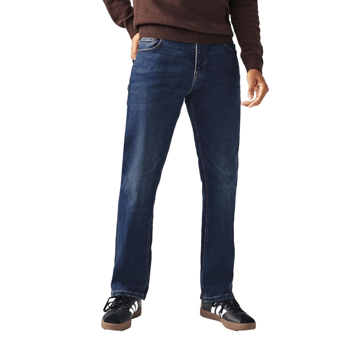 Jean stretch classique bleu moyen, NEXT
