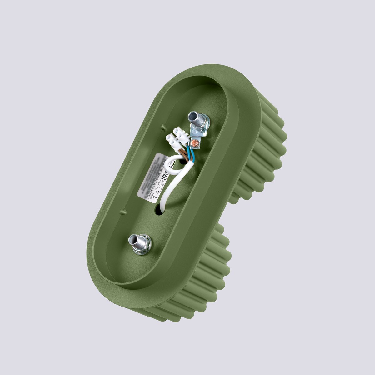 Plafonnier Aluminium Vert Olive Gx53 2 Aura vert, EDEN