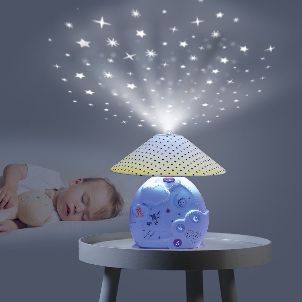 TINY LOVE Mobile musical bébé 3 en 1 avec veilleuse magical tales, TINY LOVE