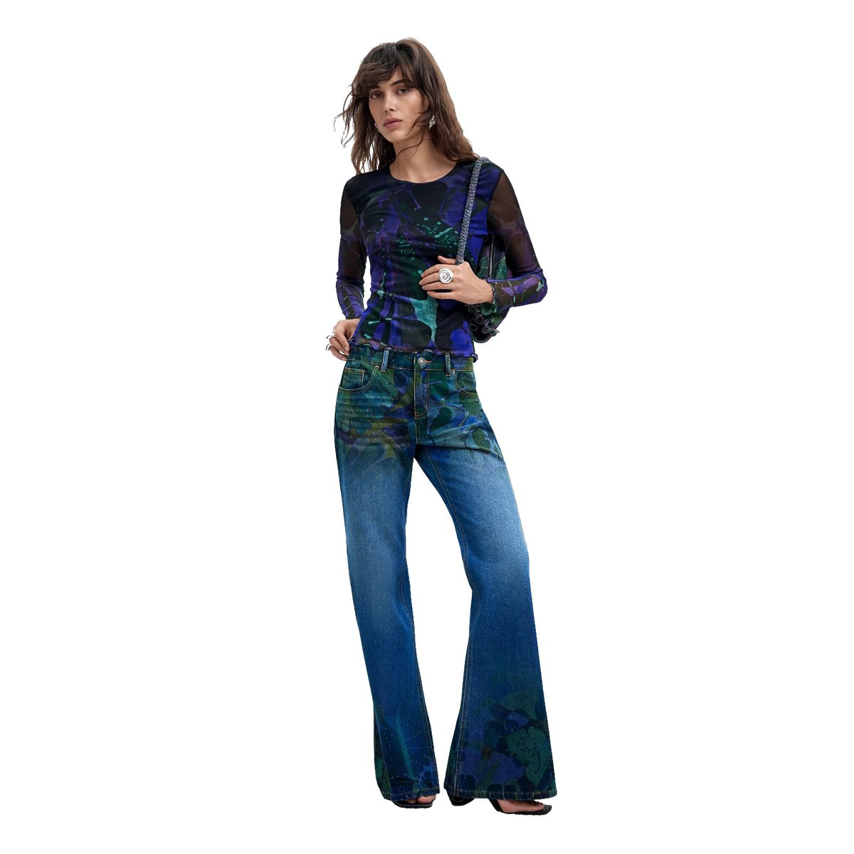 Jean flare M. C. Lacroix bleu, DESIGUAL