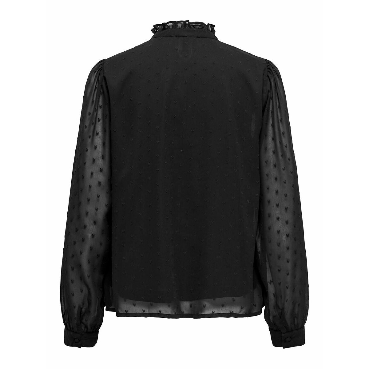 Draping High Neck Blouse black, ONLY