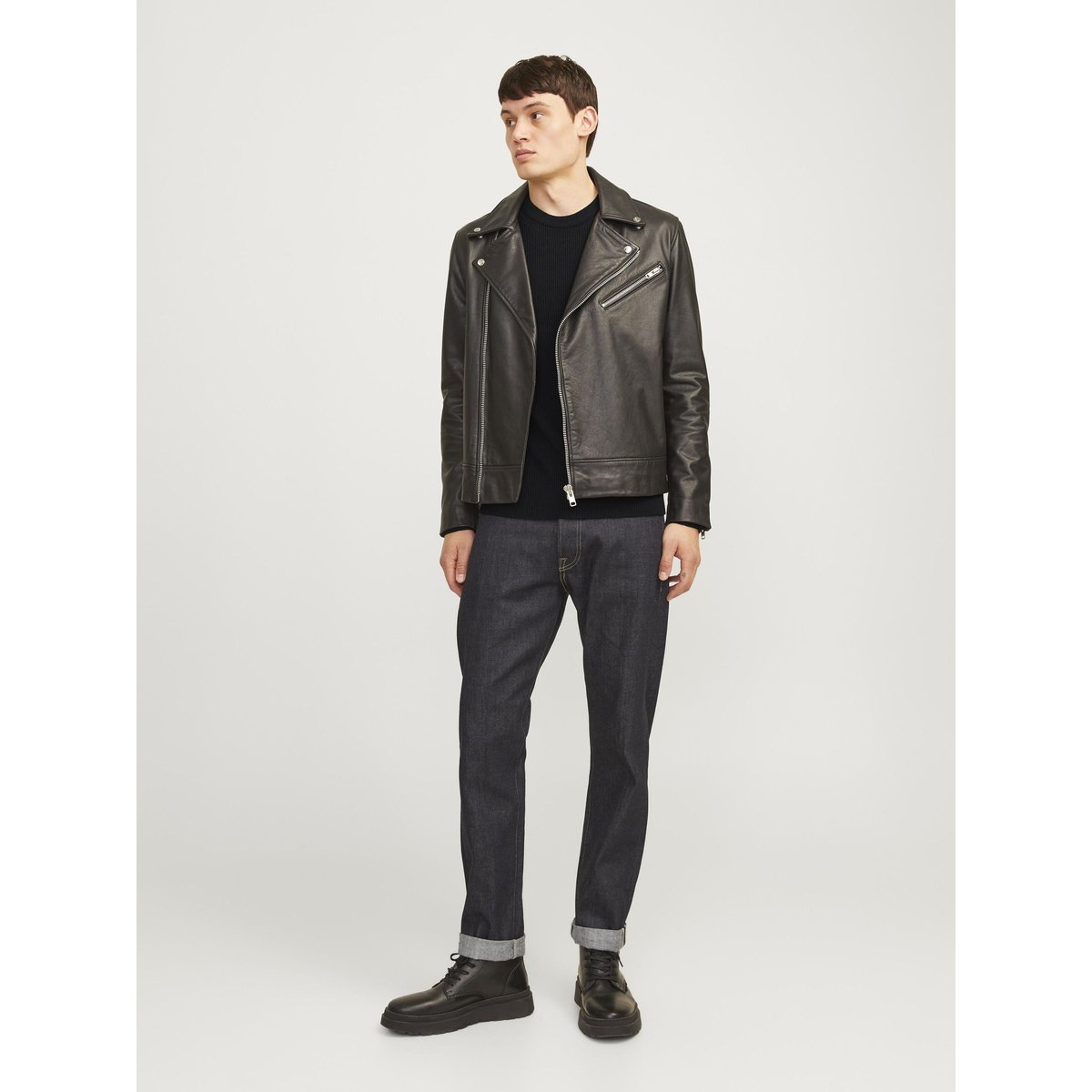 Pull En Maille noire - black, JACK & JONES