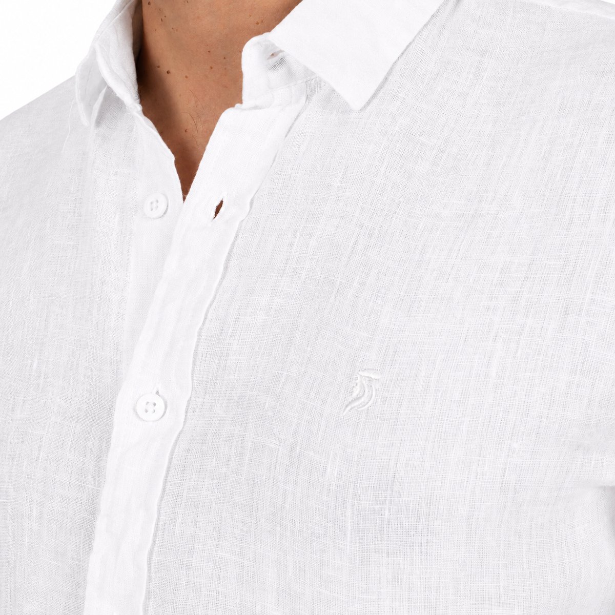 Chemise en lin sunset creek blanc, SHILTON