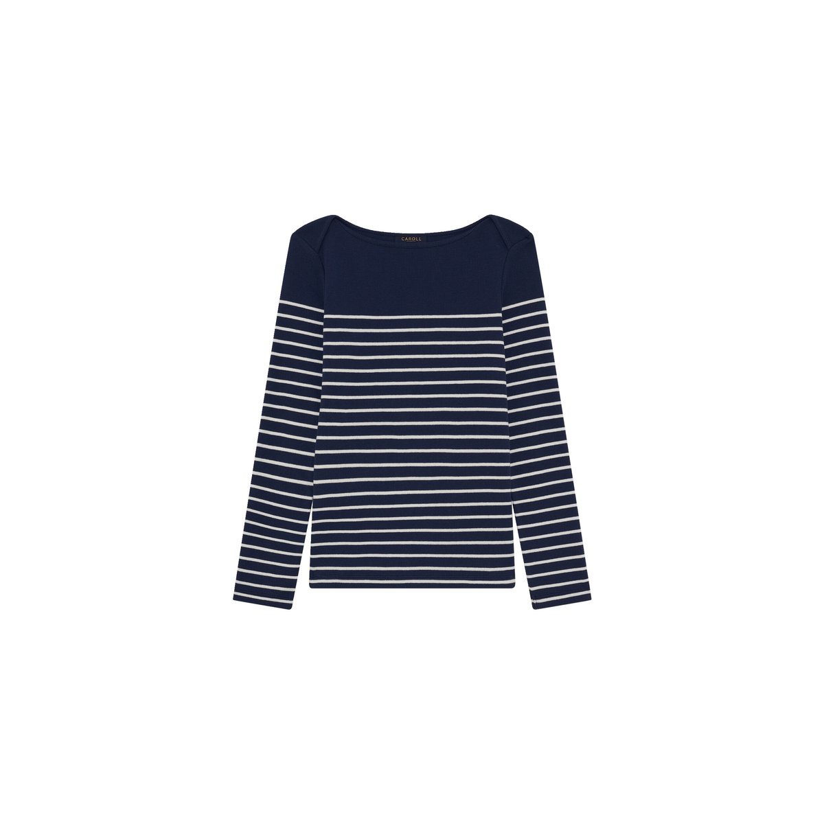 T-shirt droit col bateau TCRUISE bleu marine, CAROLL