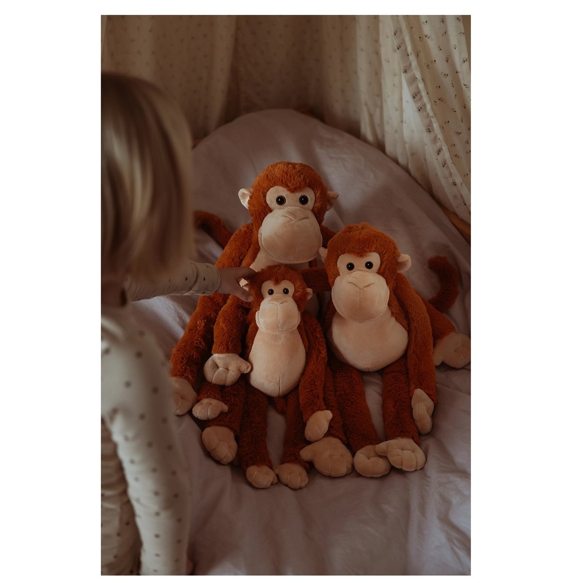 Singe en peluche lesté 0,5 kg marron, BYASTRUP